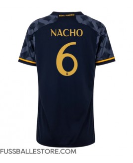 Günstige Real Madrid Nacho #6 Auswärtstrikot Damen 2023-24 Kurzarm